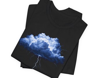 Storm Cloud Lightning Tee, Meteorology Gift, Cloud T-shirt