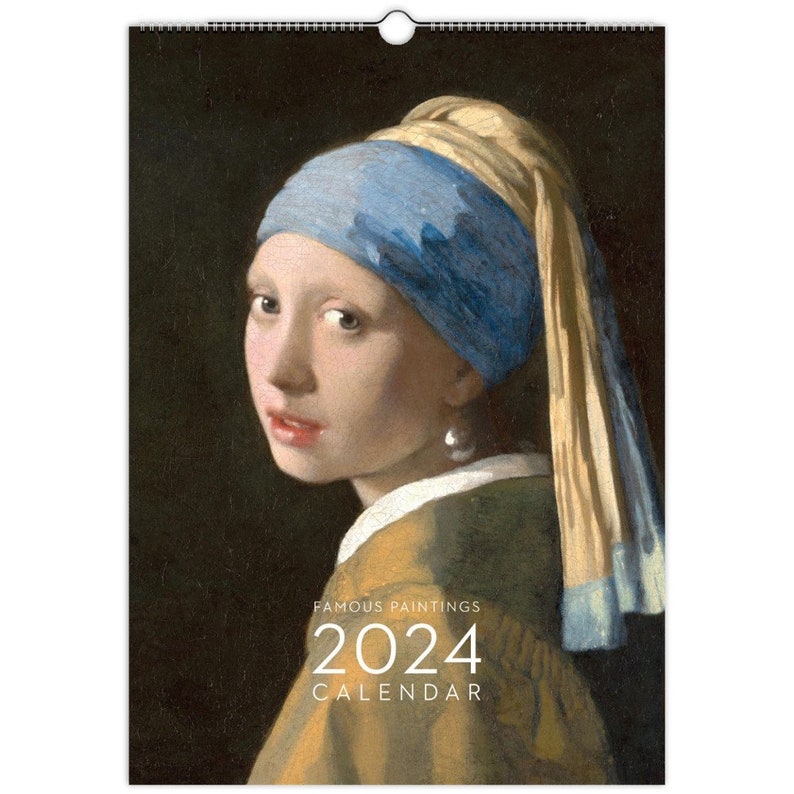 Famous Paintings Wall Calendar 2024 A3 11.7 X 16.5 In Etsy Australia