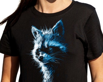 Raccoon Portrait T-Shirt: Mischief Nature Tee