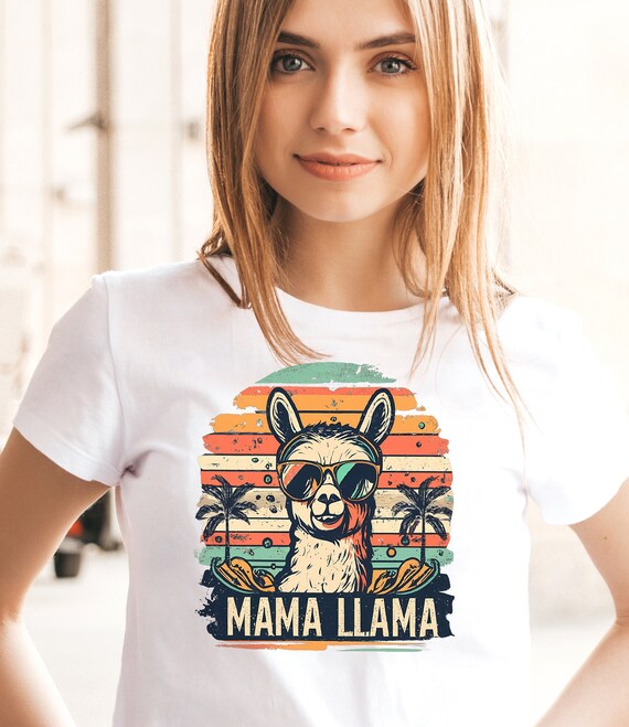 Womens Mama Llama T Shirt Womens Mama Llama T Shirt