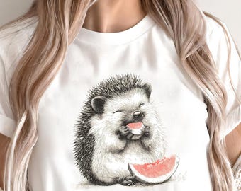 Camiseta Ouriço Melancia, Camiseta com Estampa de Animal