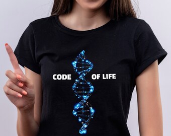 Camicia DNA Code of Life, Maglietta per insegnante di scienze
