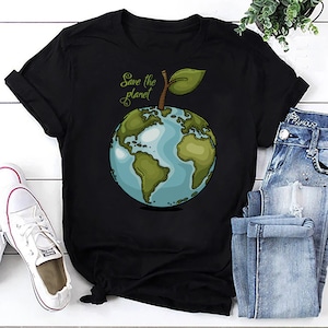 Earthly Orchard T-Shirt: Save the Planet Unisex Tee,  Earth Awareness Climate Change Gift