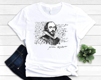 William Shakespeare Portrait T-Shirt: Literary Gift for Book Lovers