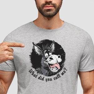 Funny Donkey T-Shirt: Cheeky Animal Meme Gift, Jackass Shirt
