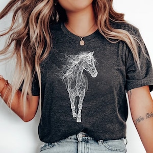 Horse Shirt, Horse Lover Gift, Patronus Horse Tshirt, Horse Rider Gift, Equestrian Tee, Cowboy Cowgirl Shirt, Unisex Horseback Riding Shirt