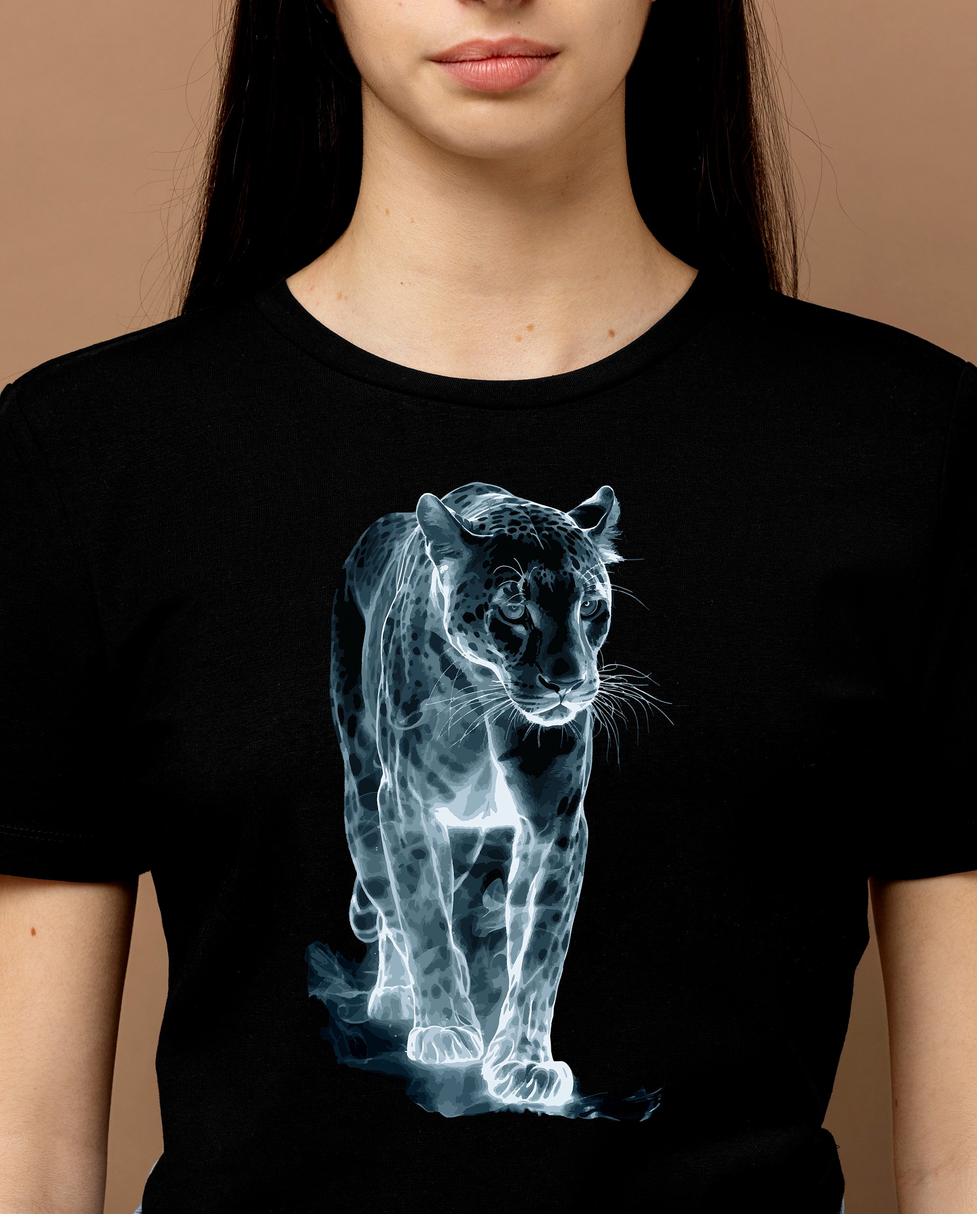 Schwarzer panther t shirt