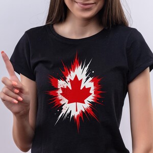 Canada Flag Maple Leaf Unisex Tee, Canadian Pride T-Shirt, Elbows Up Canada Shirt, Proud Canadian Tee, Never 51, Gift for Canadians