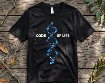 Code of Life DNA Science T-shirt, genetica voorouderscadeau, T-shirt wetenschapper