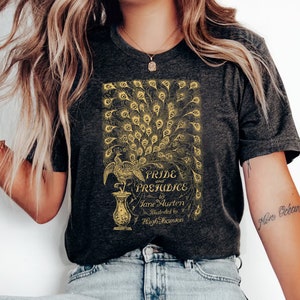 Stolz und Vorurteil T-Shirt: Jane Austen Cover Design