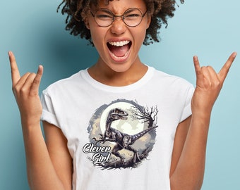 T-shirt vélociraptor Clever Girl : cadeau pour fan de dinosaures du Jurassique