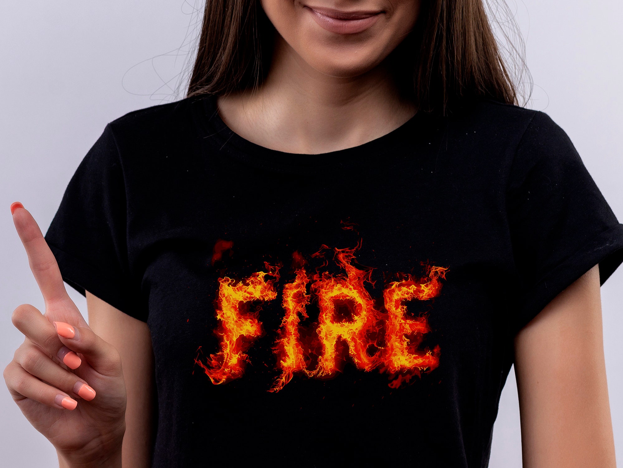 Fire Shirt, Flames T-shirt, Fiery Expression Tee, Camping