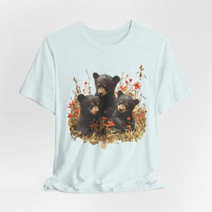Bear Cubs Graphic T-Shirt, Wildlife Lover Gift image 8