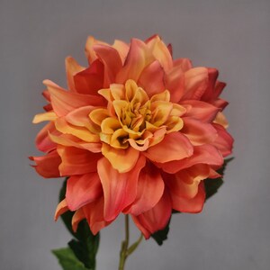 Rust Dahlia Silk Touch- Realistic Artificial Flowers