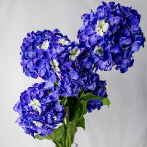 Purple Hydrangea Soft Touch - Realistic Artficial Flowers