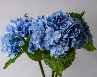 Blue Real Touch Hydrangea- Realistic Artificial Flowers