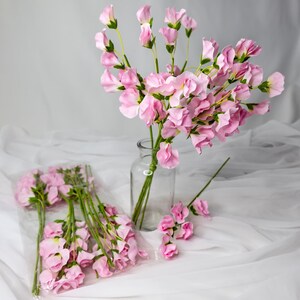Pink Sweet Pea  - Realistic Artificial Flowers