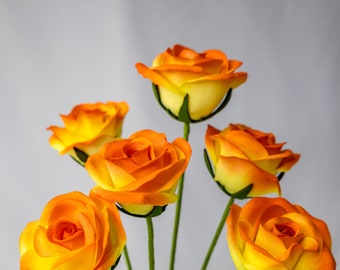 Orange Velveteen Bloom