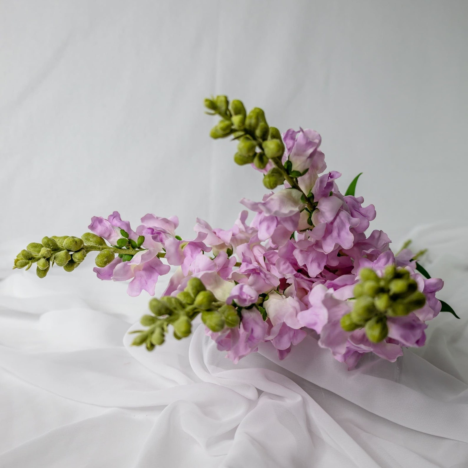 Mauve Snapdragon Artificial Soft Touch Silk Flowers - Realistic ...