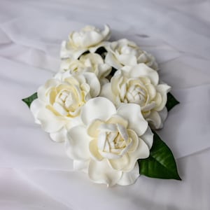 Gardenia cerrada (paquete de 6) - Flores artificiales realistas