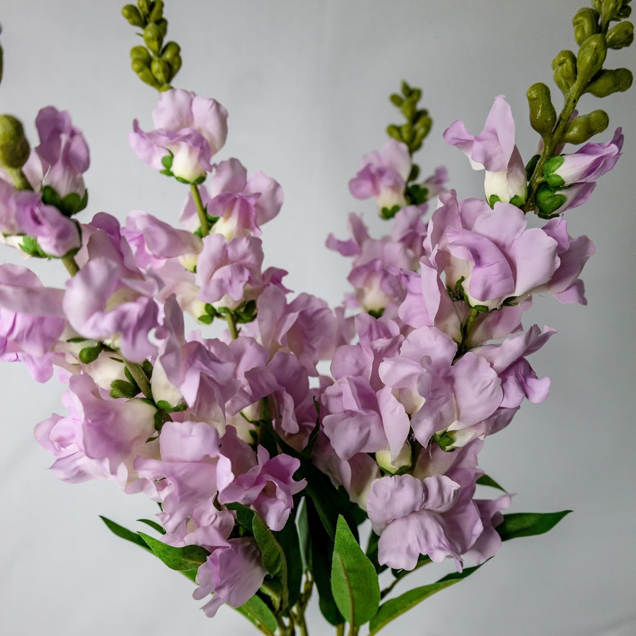 Mauve Snapdragon Artificial Soft Touch Silk Flowers - Realistic ...