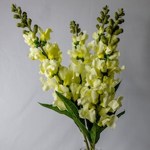 Lemon Snapdragons (6 Pack) - Realistische künstliche Blumen