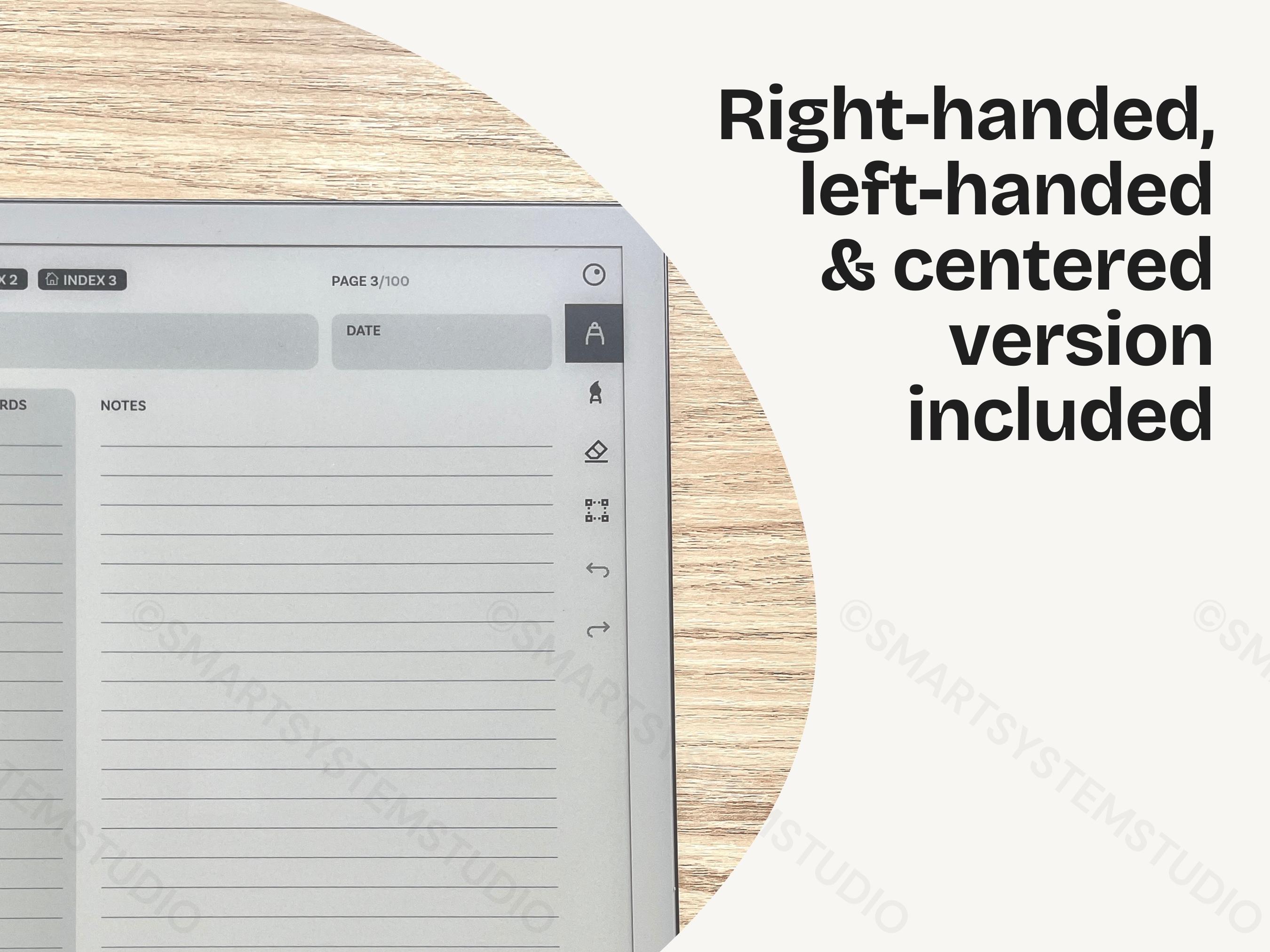 Cornell Notes Digital Notebook for Remarkable 2 | Note Taking Template ...