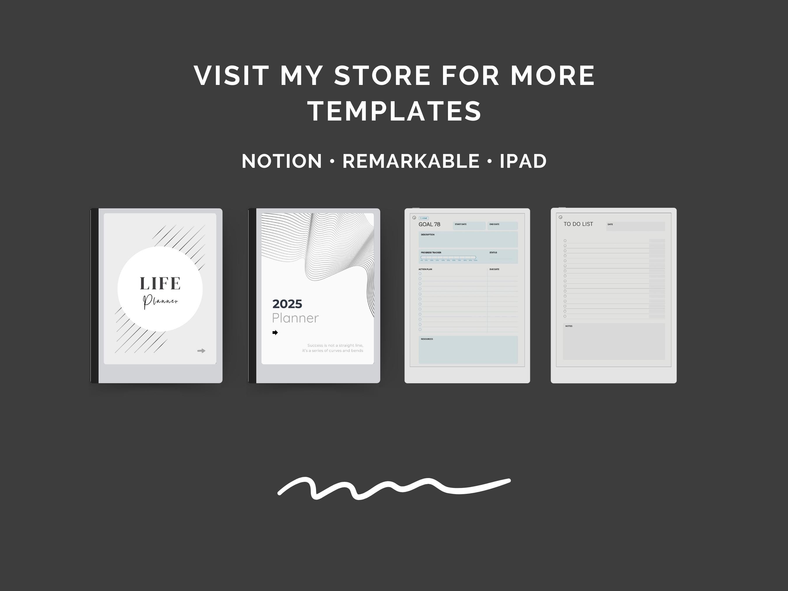 To Do List Template for Remarkable Paper Pro, Checklist Task Tracker ...
