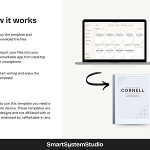 Cornell Notes Digital Notebook for Remarkable 2 | Note Taking Template ...