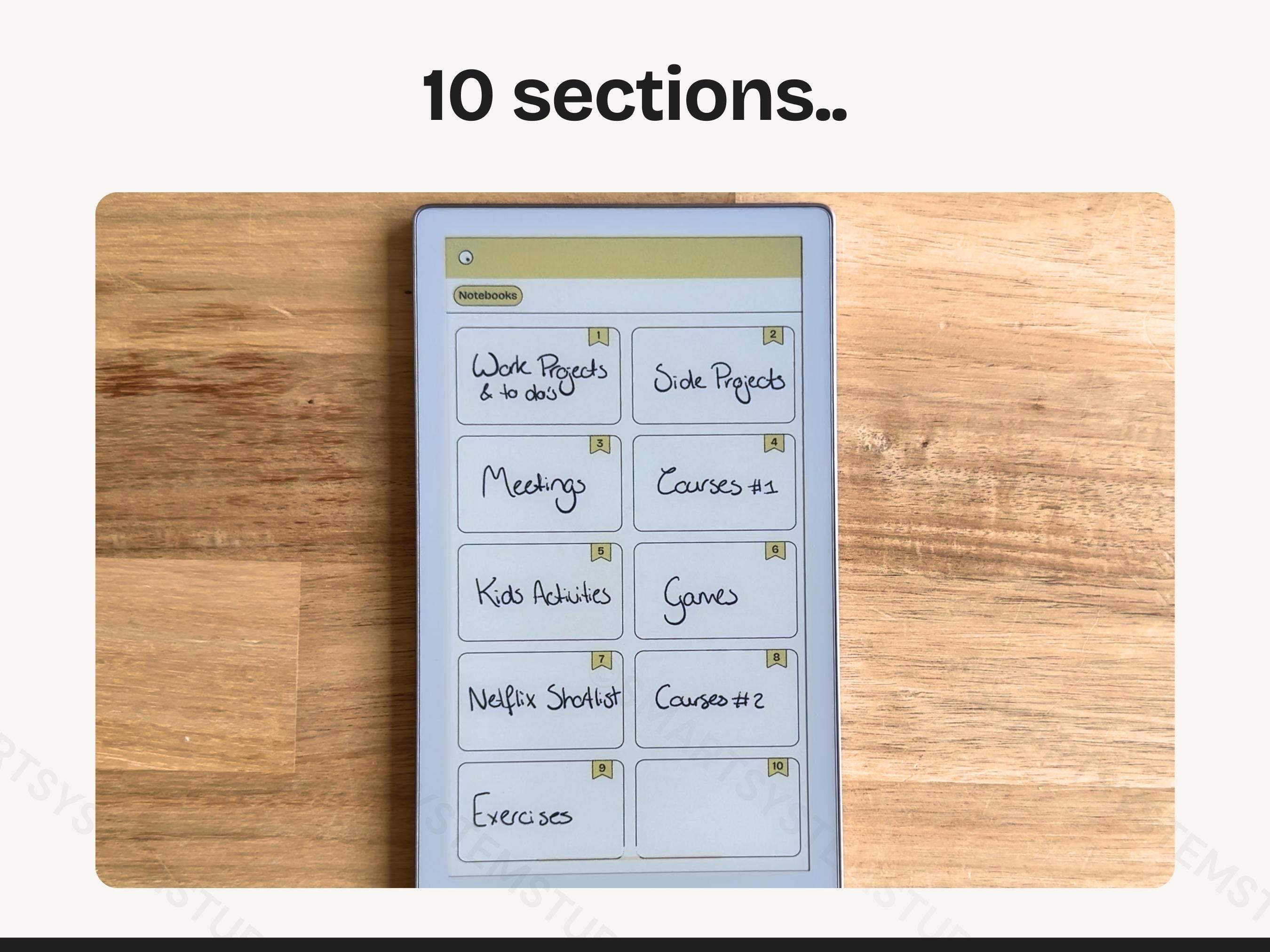Notebook Template for Remarkable Paper Pro Move | Minimalist ...