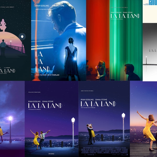 11PCS La La Land Movie Posters Set / Movie Photo Collage / Imágenes Jpg de alta resolución / Descarga digital instantánea