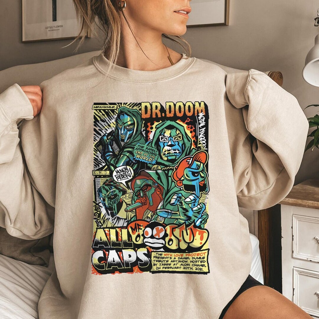 Comic Dr Doom All Caps Poster Poster Shirt Dr Doom Shirt Mf Etsy