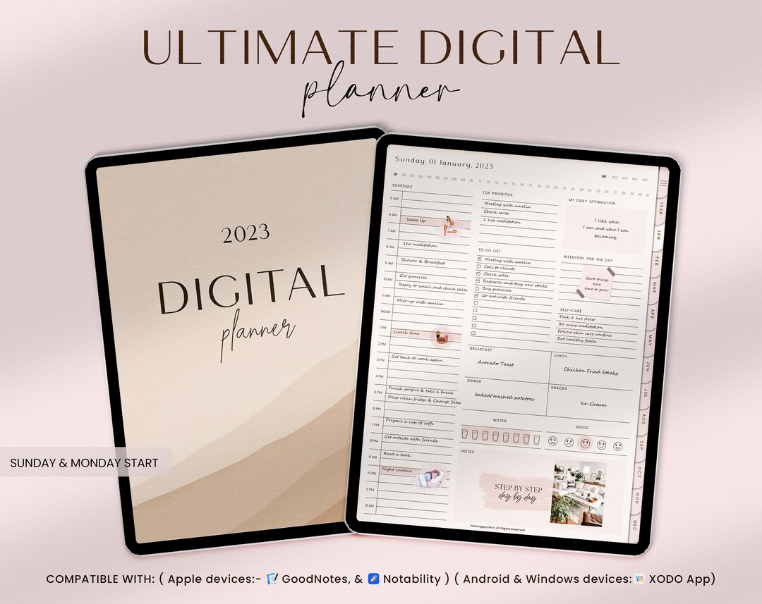 Digital Planner Goodnotes Planner iPad Planner Notability - Etsy UK