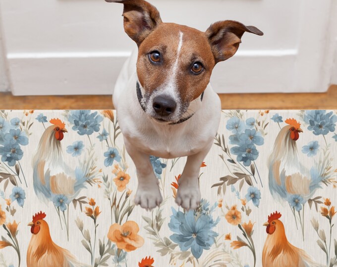 Chiken Rugs Chicken Rug | Indoor/outdoor Chicken Rug | Rug for Chicken Mom ...