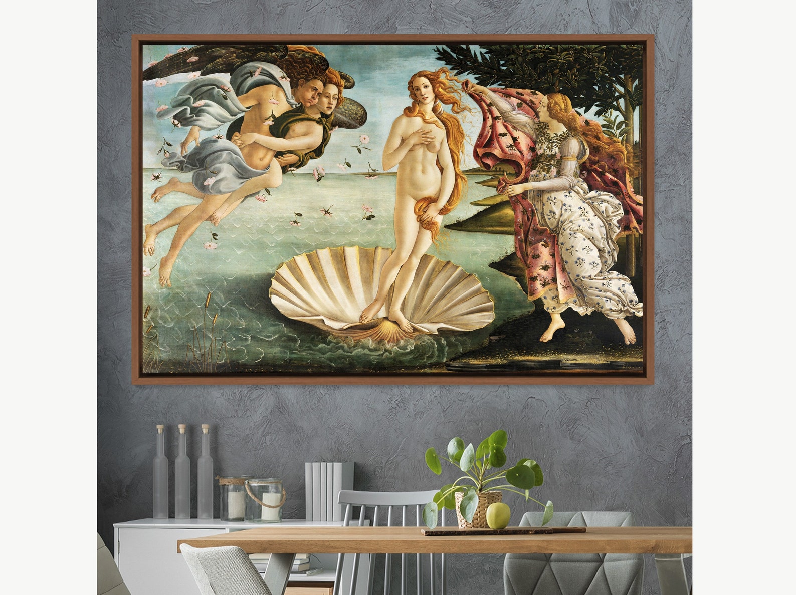The Birth Of Venus 1485 By Sandro Botticelli Canvas Print Wall Art the-birth-of-venus-1485-by-sandro-botticelli-canvas-print-wall-art