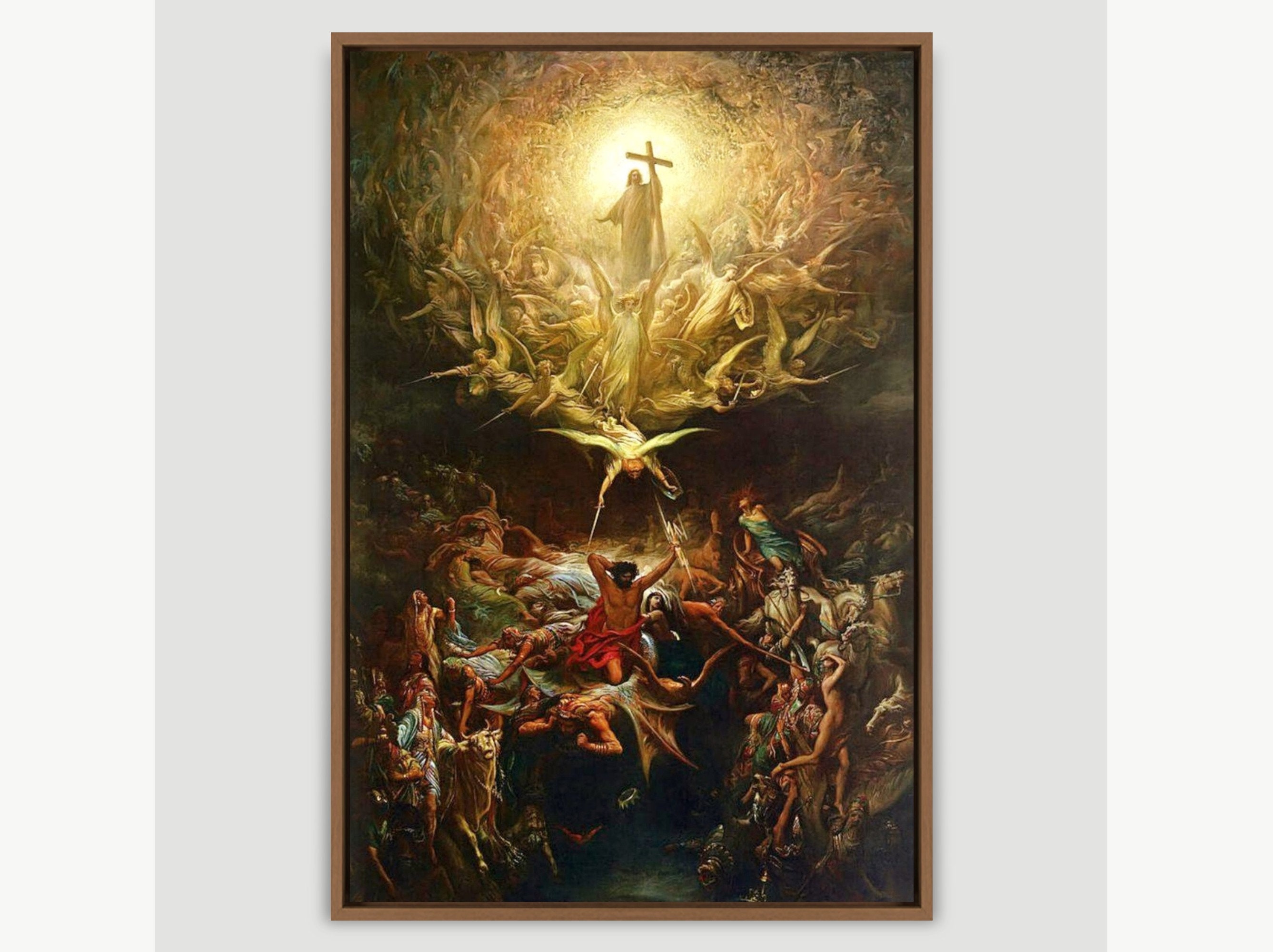 The Triumph of Christianity Over Paganism by Gustave Dore, Canvas Print ...
