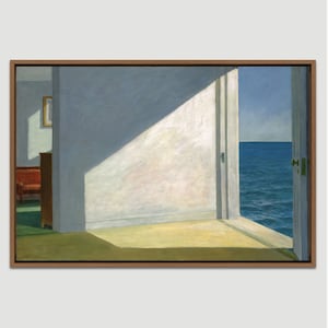 Rooms by the Sea 1951, Edward Hopper Framed Canvas Print, Frame Large Wall Art, Vintage Art, Minimalist Art, Abstract Art, Gift, Wall Decor