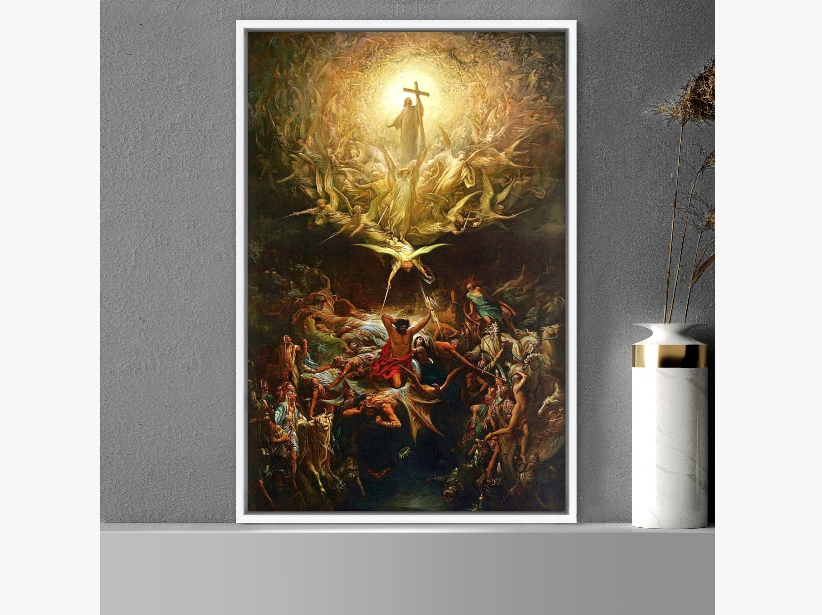 The Triumph of Christianity Over Paganism by Gustave Dore, Canvas Print ...