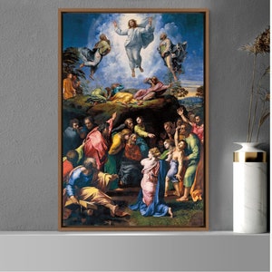 The Transfiguration by Raphael, Framed Canvas Print Wall Art Famous Art, Frame Large Wall Art, Vintage Art, Gift, Living Room Wall Decor