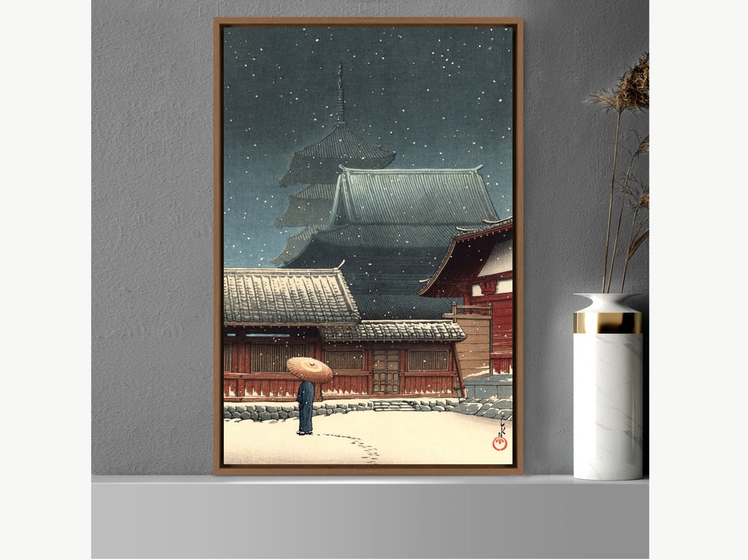 Le Temple Tennoji à Osaka, 1927, Kawase Hasui - HAS28 | Bill Posters