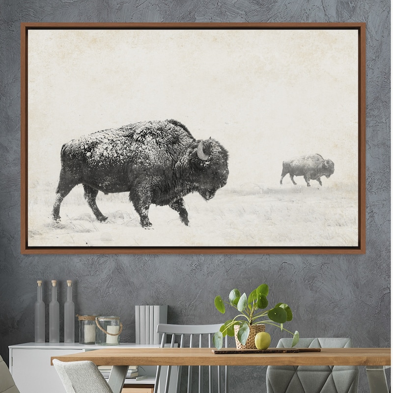 Buffalo Bison Wall Art - Etsy