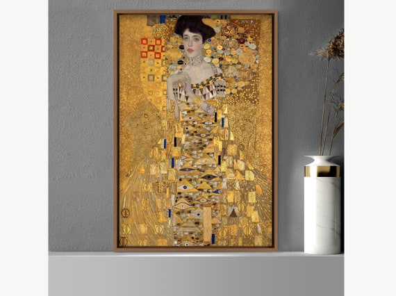 Portrait of Adele Bloch-bauer I by Gustav Klimt, Canvas Print Wall Art  Famous Art, Frame Large Wall Art, Gift, Living Room Wall Decor - Etsy