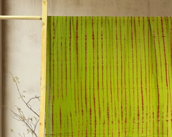 Shibori Tie Dye Curtains, Cotton Bohemian Curtains, Boho Decor Living Room Curtains, Green Bedroom Decor Curtain Valences Drapes Set