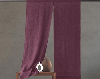 Cortina Noren de algodón japonés estilo bohemio: paneles de puerta personalizados, separadores de ambientes, paneles Noren de tamaño personalizado en varios colores.