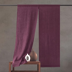 Handmade 100% Cotton Japanese Noren Curtain – Split Panel Doorway Divider Custom Size