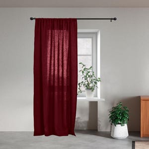 Organic Cotton Curtain Panel, Soft Curtain Window Drapes, Extra Long Cotton Curtains, Curtain for Bedroom & Living room, Boho Cotton Curtain