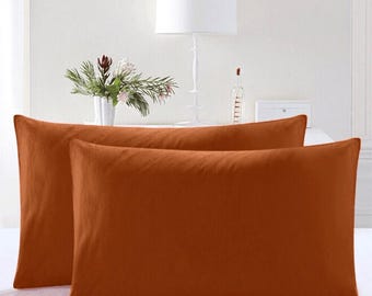 Juego de 2 fundas de almohada estilo bohemio, fundas de almohada decorativas de algodón lavado a la piedra, cojines de estilo rústico, ideales para salas de estar y dormitorios en hogares de EE. UU., Reino Unido y Canadá.