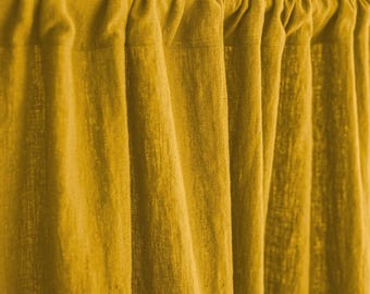 Cortinas de algodón personalizadas, extra largas, gruesas y lavadas, con paneles rústicos para sala de estar, dormitorio, con ojales para barra y cortinas para cafetería.