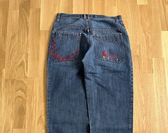 Muy raro True Vintage Baggy Pants Karl Kani hip hop ajuste suelto de gran tamaño