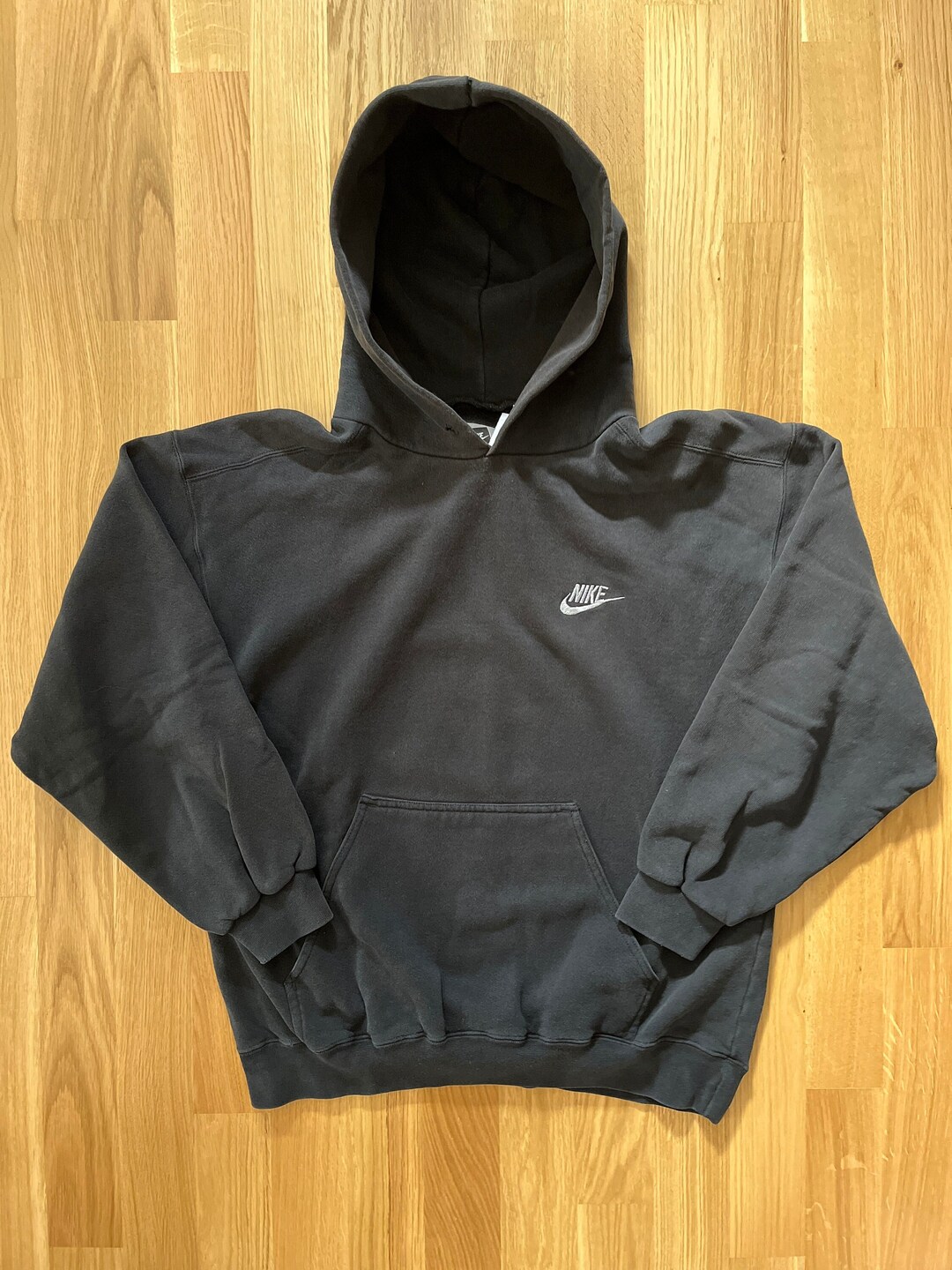 True Vintage Nike Hoodie Made in USA Aged Distressed Etsy